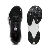 Detalle trasero de las zapatillas Puma DARTER PRO 2 312587-23 negras y lilas