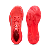 Zapatillas Puma DARTER PRO 2 312587-29 coral, vista superior y suela con dibujo ondulado
