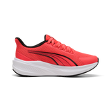 Zapatilla Puma Dasher Lite Sliptech coral vista frontal en ángulo con cordones elásticos