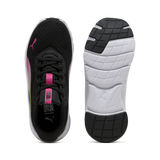 Zapatilla Puma Flexfocus Lite Modern negra vista lateral interior con logo iridiscente