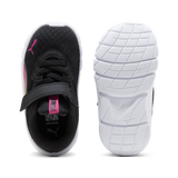 Zapatillas PUMA Flexfocus Modern 313849 negras con detalles rosa - vista lateral del talón