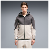 Hombre con sudadera PUMA TECH con cremallera SLIM 693951 Silver Frog