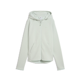 Sudadera de mujer PUMA TECH W FULL ZIP 694039 color 29 Mint, vista frontal
