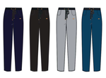 Pantalón mujer SLX Sport luxury recto tiro alto 7852 CON felpa