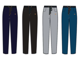 Pantalón mujer SLX Sport luxury recto tiro alto 7852 CON felpa