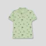 Polo niño Street Monkey Palmeras 255011 Verde Caribe