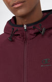Sudadera hombre Champion interlock capucha y cremallera 221350 Granate