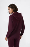 Sudadera mujer Champion interlock capucha y cremallera 118084 Granate