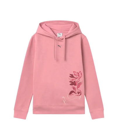 Sudadera mujer Puma FLOWER GRAPHIC capucha 693302 65 Rosa