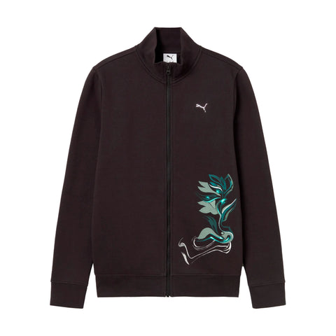 Sudadera mujer Puma FLOWER GRAPHIC cremallera 693458 negro