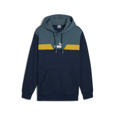 Sudadera hombre PUMA POWER COLORBLOC 681731 14 azul amarillo