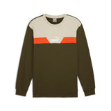 Sudadera hombre PUMA POWER COLORBLOC cuello redondo 681733 70 kaki