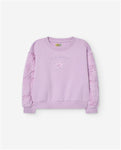 Sudadera niña Losan con pelo en mangas 24032 lila