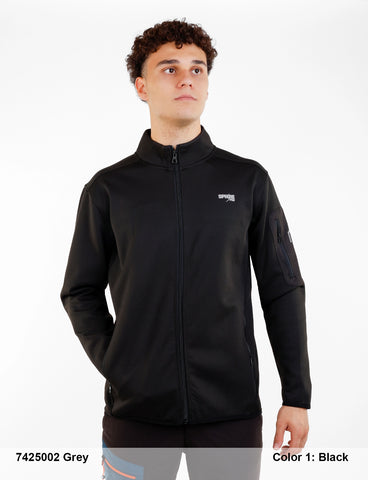 Sudadera abierta Bcn Trek GREY 7425002 Negro