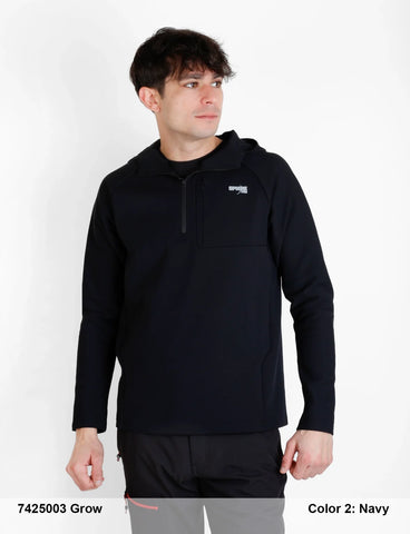 Sudadera abierta Bcn Trek GROW 7425003 Negro