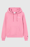 Sudadera mujer Champion capucha y logo pequeño Ps223 Rosa