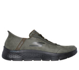 Zapatillas hombre Skechers SLIP-INS - SUEDE 216326 Verde Kaki