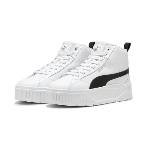 Zapatillas mujer PUMA plataforma KARMEN MID bota piel 397459 04 Blanco