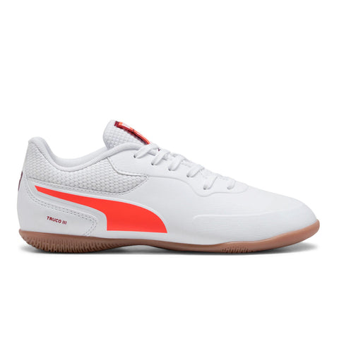Zapatillas niño futbol sala Puma Truco III 107980 04 Blanco