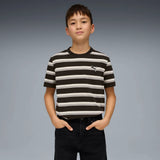Camiseta niño Puma rayas 692103 Negro/marrón/beige - Puber Sports