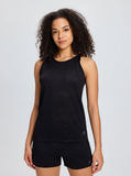Camiseta Técnica Mujer Rukka Millola LACE Sin Mangas | Negro - Puber Sports