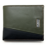 Billetero cartera Munich 175 verde kaki y negro