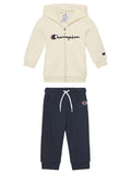Chandal bebé CHAMPION abierto con cremallera 307053 RS Rojo YS141 Blanco