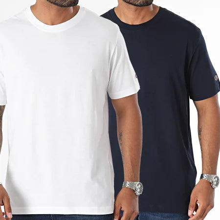 Camiseta CHAMPION PACK 2 BLANCO MARINO 220267 WW001