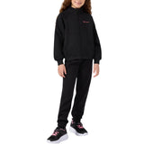 Chándal Champion niña SWEATSUIT 405240 negro KK001, conjunto puesto visto de frente