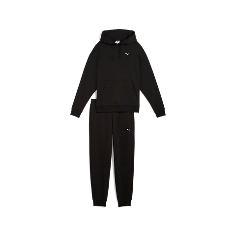 Chandal mujer PUMA algoddón y capucha 689346 01 negro