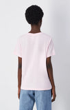 Camiseta mujer Champion logo grande bordado monotono 117650 PS Rosa
