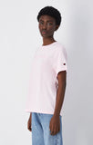 Camiseta mujer Champion logo grande bordado monotono 117650 PS Rosa