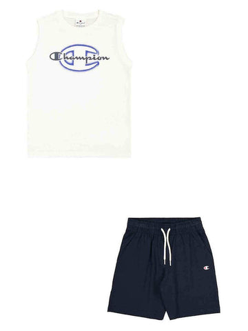 connjunto champion camiseta y short para niños