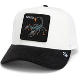 Gorra GOORIN BROS The suede Scorpion Deadly blanca