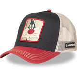 Gorra trucker Capslab Silvestre Looney Toons LOO12 SYL Marino rojo