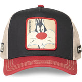 Gorra trucker Capslab Silvestre Looney Toons LOO12 SYL Marino rojo