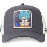 Gorra Trucker Capslab Vegito Super Saiyan Blue Dragon Ball DBS4 FUS – Negra y Blanca