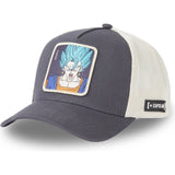 Gorra Trucker Capslab Vegito Super Saiyan Blue Dragon Ball DBS4 FUS – Negra y Blanca