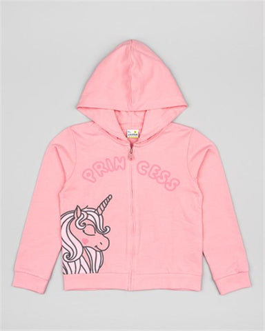 Sudadera niña Losan UNICORNIO LKGAP0201-24008 rosa