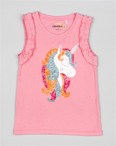 Camiseta niña Losan UNICORNIO Sin mangas LKGAP0303-24011