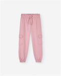 Pantalón niña Losan bolsillos cargo 24057 gris oscuro