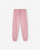 Pantalón niña Losan bolsillos cargo 24057 gris oscuro