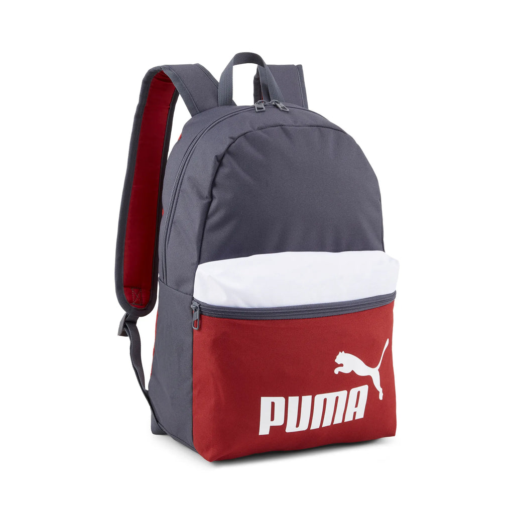 Mochila PUMA PHASE BACKPACK 090468 07 Gris rojo Puber Sports. Tu tienda de deportes y moda deportiva