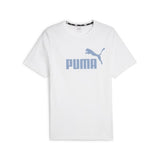 Camiseta hombre PUMA ESS LOGO TEE (S) 586667 35 white zen blue
