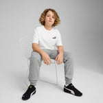 Camiseta niño Puma básica LOGO pequeño bordado 684920 02 Blanco