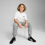 Camiseta niño Puma básica LOGO pequeño bordado 684920 02 Blanco