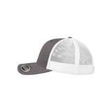 Gorra Trucker Flexfit Retro 2 Tonos Heather y Blanco – Ajuste Flexfit