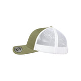 Gorra Trucker Flexfit Retro 2 Tonos Kaki y Blanco – Ajuste Flexfit