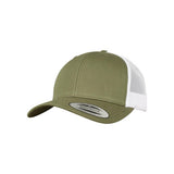 Gorra Trucker Flexfit Retro 2 Tonos Kaki y Blanco – Ajuste Flexfit