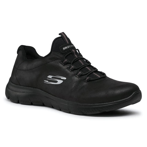 Zapatillas SKECHERS SUMMITS BAZIK 88888301 negro total piel